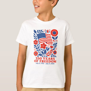 4th of July Patriotic 250th Anniversary 250 Years T-Shirt