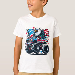4th Of July Patriotic American Flag Eagle Usa Red T-Shirt