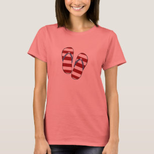4th of July Patriotic American Flag Flip Flops T-Shirt
