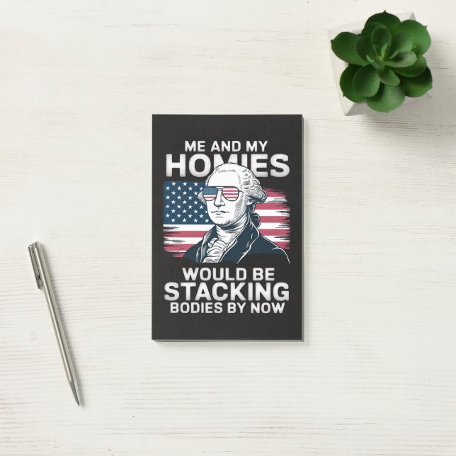 4th of july patriotic american post-it notes (Office)
