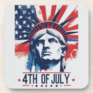 4th of July Patriotic American Pride celebration Coaster