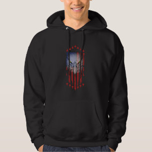 4th Of July Patriotic Bald Eagle Fighter Jet Meric Hoodie