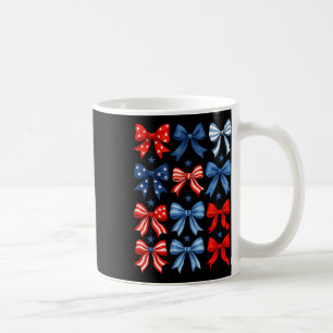 4th Of July Patriotic Bow Ribbon Independence Day  Coffee Mug
