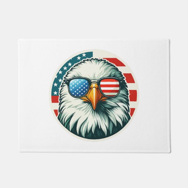 4th of July Patriotic Eagle Doormat (Front)