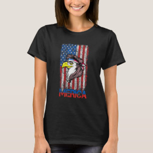 4th Of July Patriotic Eagle Mulle American Flag Us T-Shirt