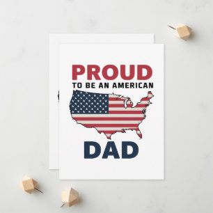 4th of July Patriotic Father's Day Announcement