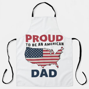 4th of July Patriotic Father's Day Apron