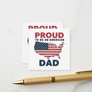 4th of July Patriotic Father's Day Enclosure Card