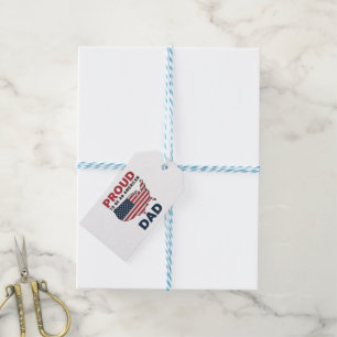 4th of July Patriotic Father's Day  Gift Tags