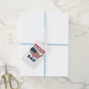 4th of July Patriotic Father's Day  Gift Tags