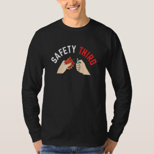 4th Of July Patriotic Fireworks Safety Third 5 T-Shirt