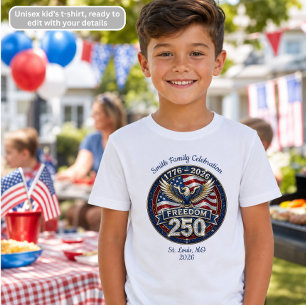 4th of July Patriotic Freedom Anniversary Family Tri-Blend Shirt