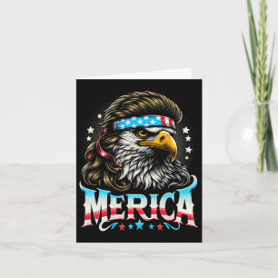 4th Of July Patriotic Funny Eagle July 4th Usa Mer Card