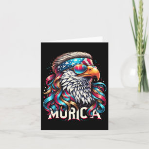 4th Of July Patriotic Funny Eagle July 4th Usa Mur Card
