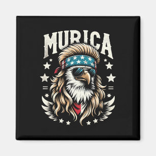 4th Of July Patriotic Funny Eagle July 4th Usa Mur Magnet