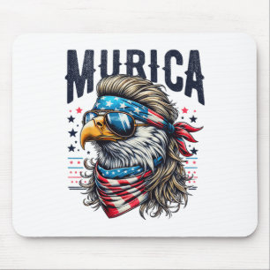 4th Of July Patriotic Funny Eagle July 4th Usa Mur Mouse Mat