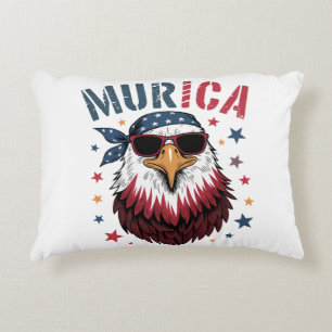 4th of July Patriotic Funny Eagle USA Decorative Cushion