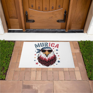 4th of July Patriotic Funny Eagle USA Doormat