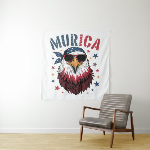 4th of July Patriotic Funny Eagle USA Tapestry