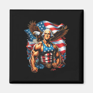 4th Of July Patriotic Funny George Washington July Magnet