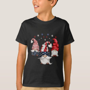 4th Of July Patriotic Gnomes Funny Cute American U T-Shirt