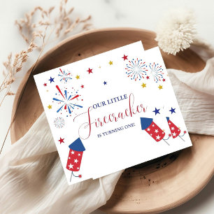 4th of July Patriotic independence birthday party Napkin