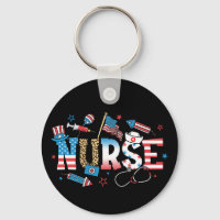 4th Of July Patriotic Nurse Circle