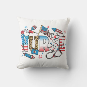 4th Of July Patriotic Nurse Cushion