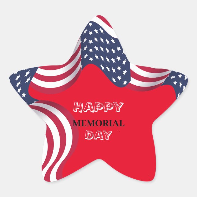 4th of July patriotic USA america flag star party Sticker (Front)
