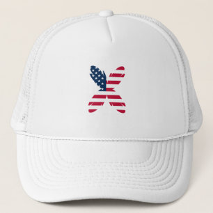 4th of July patriotic USA america flag star party Trucker Hat