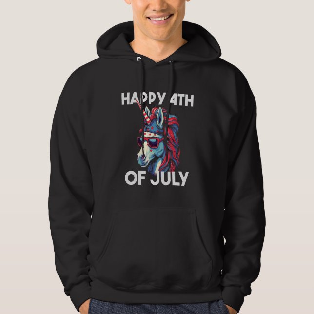 4th of July Patriotic USA American Independence Hoodie (Front)