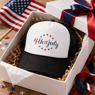 4th of July Patriotic USA stars independance  Trucker Hat