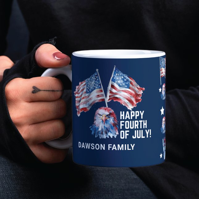 4th of July Personalised Patriotic Mug (Creator Uploaded)
