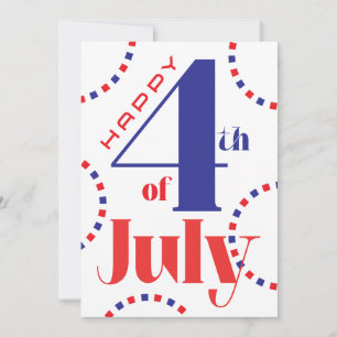 4th of July Personalizable card