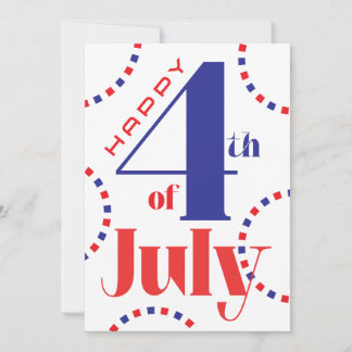 4th of July Personalizable card