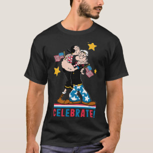 4th of July Popeye and Olive Oyl Patriotic His and T-Shirt