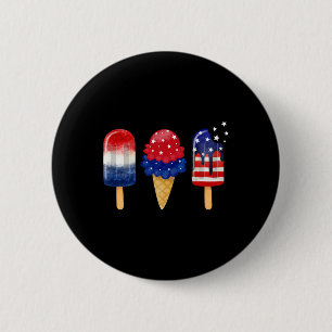 4th Of July Popsicle American Flag Patriotic Summe 6 Cm Round Badge