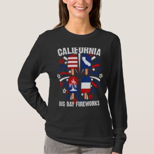 4th Of July Popsicle California Patriotic Firework T-Shirt