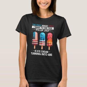 4th of July Popsicle Quote for US Flag Ice Cream 1 T-Shirt