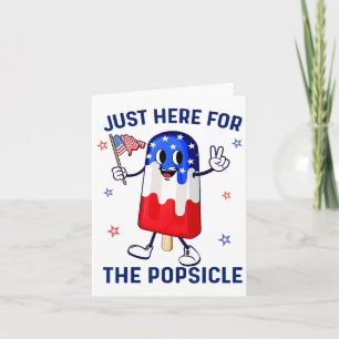 4th Of July Popsicle Usa American Flag Patriotic B Card