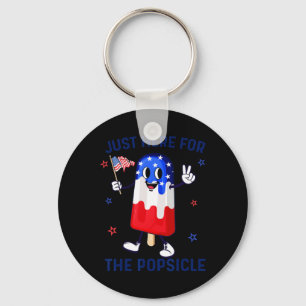 4th Of July Popsicle Usa American Flag Patriotic B Key Ring