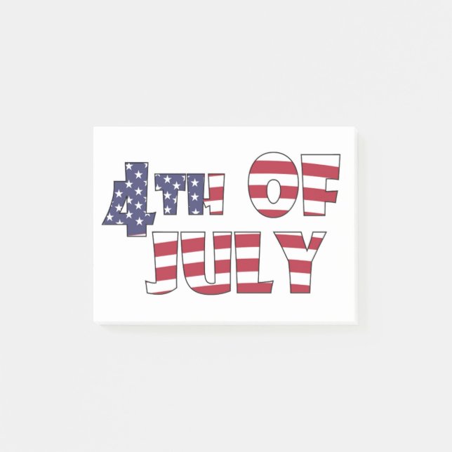 4TH OF JULY POST-IT NOTES (Front)