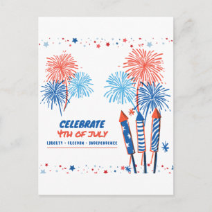 4th of july postcard