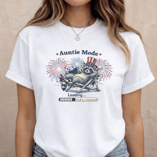 4th of July Pregnancy Announcement Aunt Tri-Blend Shirt