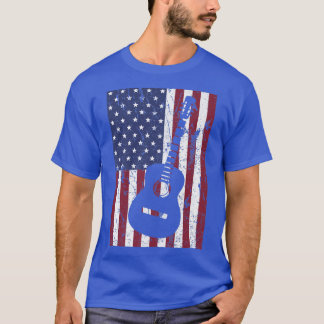 4th of July Proud American Flag - Country Music Gu T-Shirt