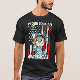 4th Of July Proud To Be An Americat Us American Fl T-Shirt