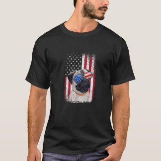 4th Of July Pug American Flag Patriotic Dog 1 T-Shirt