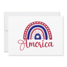 4th of July Rainbow America 