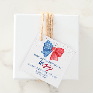 4th Of July Real Estate Summer Pop By Gift Tags