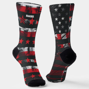 4th of July Red and Blue Socks